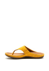 Strive Maui Suede Leather Slip on Sandals, Yellow