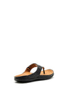 Strive Maui Leather Slip on Sandals, Black