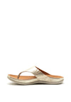 Strive Maui Leather Slip on Sandals, Gold