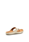 Strive Maui Leather Slip on Sandals, Gold