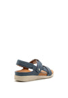 Strive Aruba Leather Velcro Strap Sandals, Denim Blue
