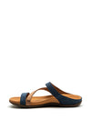 Strive Trio Nubuck Leather Sandals, Navy