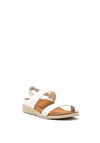 Strive Isla Leather Elastic Strap Sandals, White