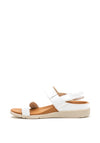 Strive Isla Leather Elastic Strap Sandals, White