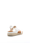 Strive Isla Leather Elastic Strap Sandals, White
