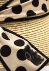 The Serafina Collection Polka Dot Cloche Hat, Natural