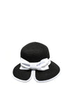 Serafina Collection Cloche Hat, Black & White