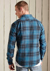 Superdry Heritage Lumberjack Shirt, Kilburn Check Blue
