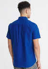Superdry Classic University Short Sleeve Shirt, Imperial Blue