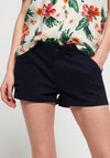 Superdry Womens Annabelle Embroidered Shorts, Navy