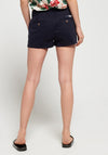 Superdry Womens Annabelle Embroidered Shorts, Navy