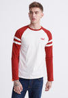 Superdry Orange Label Softball Ringer T-Shirt, McQueen Marl