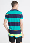 Superdry Collective Stripe T-Shirt, Lapis