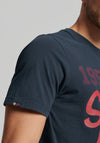 Superdry Vintage Home Run T-Shirt, Eclipse Navy