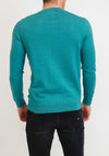 Superdry Orange Label Cotton Crew Neck Sweater, Ocean Green Marl