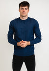 Superdry Cotton Cashmere Mix Crew Neck Sweater, Bright Blue Marl