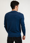 Superdry Cotton Cashmere Mix Crew Neck Sweater, Bright Blue Marl