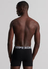 Superdry Dual Logo 2 Pack Boxers, Black