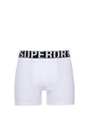 Superdry Dual Logo 2 Pack Boxers, Black