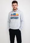 Superdry Vintage Great Outdoors Hoodie, Light Grey Marl