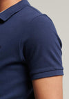 Superdry Classic Pique Polo Shirt, Varsity Blue Marl