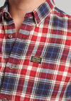 Superdry Vintage Lumberjack Shirt, Cedar Check Red Chilli