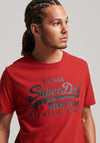 Superdry Vintage Logo Heritage T-Shirt, Risk Red