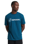 Superdry Code Applique T-Shirt, Sailor Blue