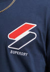 Superdry Code Classic APQ T-Shirt, Deep Navy