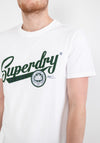 Superdry Vintage Scripted College Logo T-Shirt, White