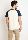 Superdry Vintage Gym Athletic Raglan T-Shirt, Lauren Navy & Winter Cream