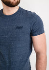 Superdry Vintage Logo Embroidered T-Shirt, Deep Blue Heater