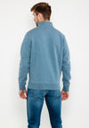 Superdry Vintage Logo Embroidered Half Zip Sweatshirt, Bluestone Marl