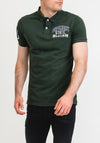 Superdry Classic Superstate Polo Shirt, Dark Forest