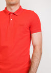 Superdry Vintage Destroyed Polo, Apple Red