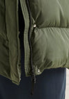 Superdry Womens Long Padded Coat, Thyme Green