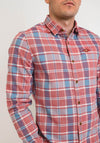 Superdry Sun Faded Lumberjack Shirt, Red Check