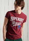 Superdry Collegiate Graphic T-Shirt, Wine