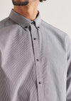 Superdry Classic University Oxford Micro Shirt, Gingham Black