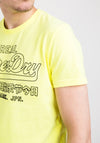 Superdry Outline Pop T-Shirt, Neon Yellow