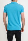 Superdry Classic Pique Polo Shirt, Electric Blue Grit