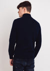Superdry Cotton Henley Jumper, Classic Navy