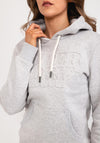 Superdry Womens Embossed Hoodie, Glacier Grey
