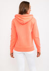 Superdry Womens Full Zip Hoodie, Hyper Fire Coral