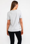 Superdry Womens Vintage Cooper Embossed T-shirt, Glacier Grey Marl