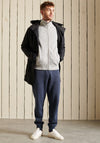 Superdry Vintage Logo Embroidered Full Zip Sweatshirt, Grey Marl