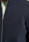 Superdry Vintage Logo Embroidered Full Zip Sweatshirt, Eclipse Navy