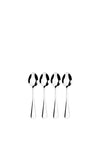 Tala Performance Stainless Steel Set of 4 Teaspoons
