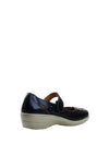 Softmode Jesse Metallic Velcro Comfort Shoes, Navy
