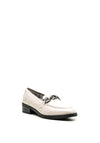 Tamaris Patent Chain Loafers, Stone